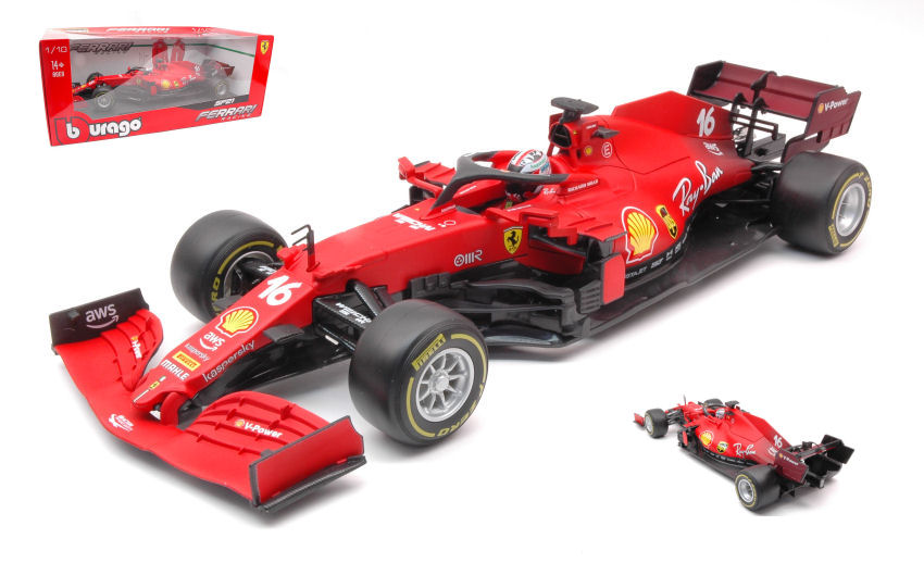 Bburago - FERRARI F1 SF21 N.16 2021 CHARLES LECLERC Bburago - FERRARI F1 SF21 N.16 2021 CHARLES LECLERC