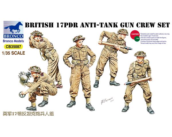 Bronco - 17pdr Anti-Tank Gun Crew set Bronco - 17pdr Anti-Tank Gun Crew set