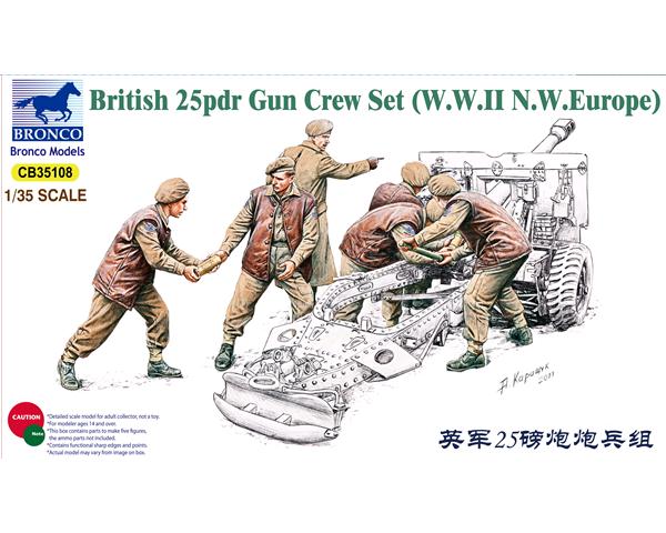 Bronco - 25pdr Gun Crew Set Bronco - 25pdr Gun Crew Set