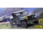 Heller 81105 - Jeep Willis & Trailer 