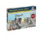 Italeri 6521 - ROAD BLOCK AND U.S. SOLDIERS - 4 figures plus accessories