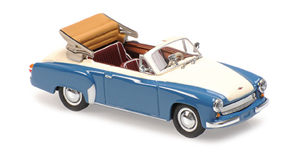 Maxichamps - WARTBURG A 311 CABRIOLET - 1958 - GREY/WHITE Maxichamps - WARTBURG A 311 CABRIOLET - 1958 - GREY/WHITE