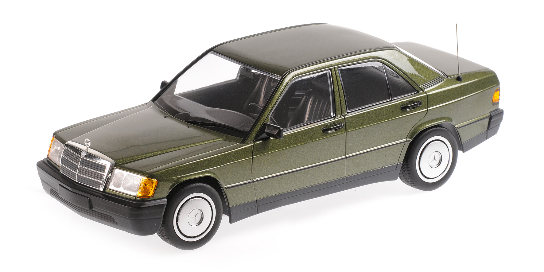 Minichamps - MERCEDES-BENZ 190E (W201) - 1982 - GREEN METALLIC Minichamps - MERCEDES-BENZ 190E (W201) - 1982 - GREEN METALLIC
