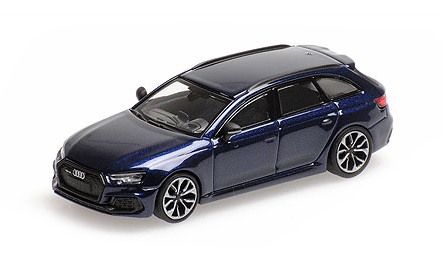 Minichamps - AUDI RS4 AVANT - 2018 - BLUE METALLIC Minichamps - AUDI RS4 AVANT - 2018 - BLUE METALLIC